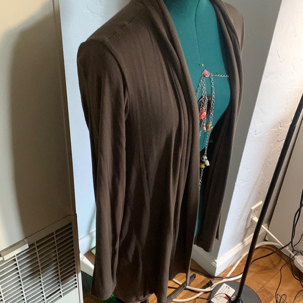 Taupe cardigan size small